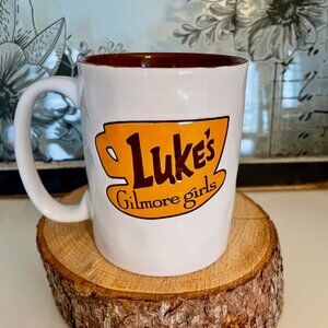 NEW Gilmore Girls Luke's Coffee Mug with Brown Interior